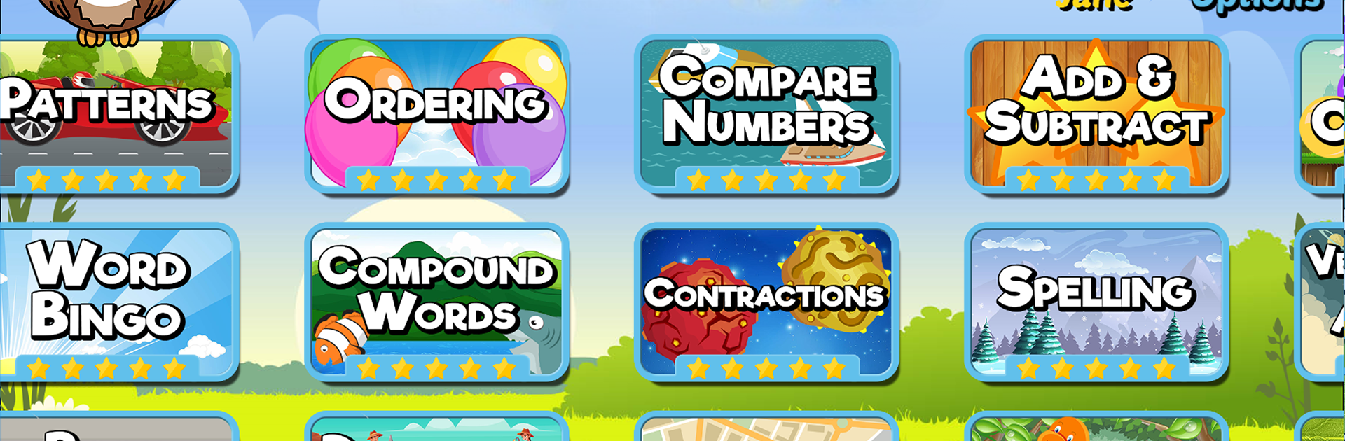 First Grade Learning Games