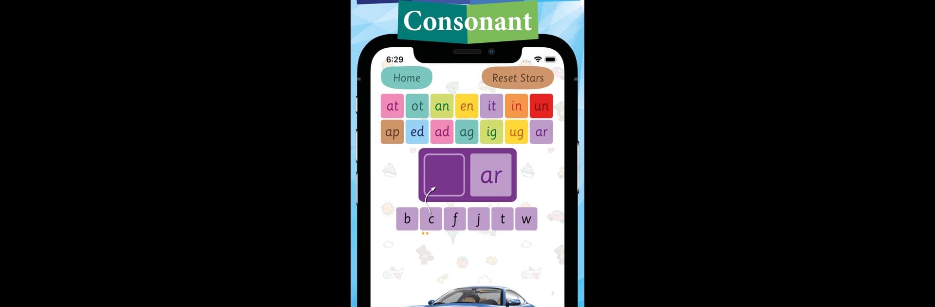 CVC Learn Spelling 3 Three Letter Words for kids