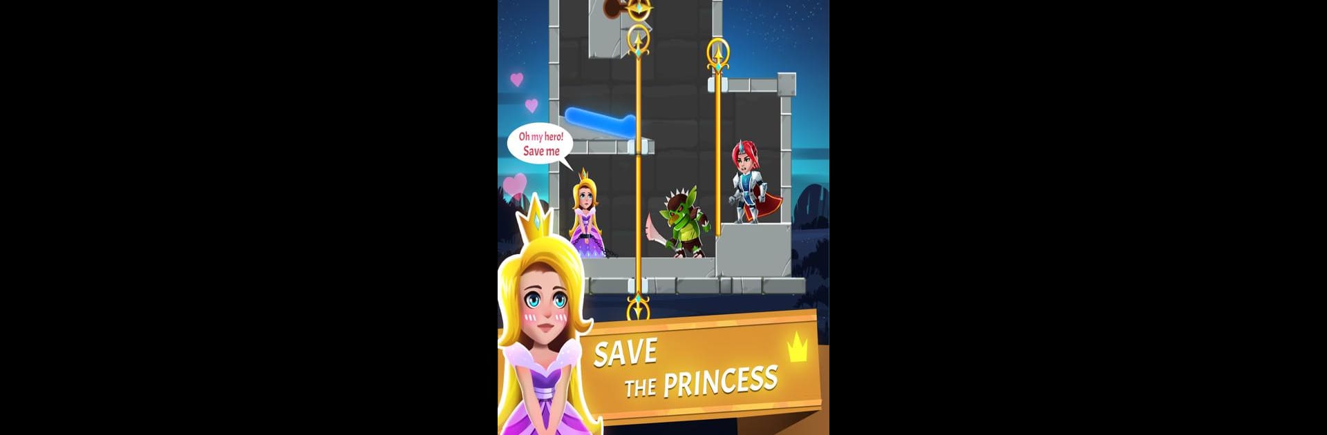 Hero Rescue - Pin Puzzle - Pull the Pin