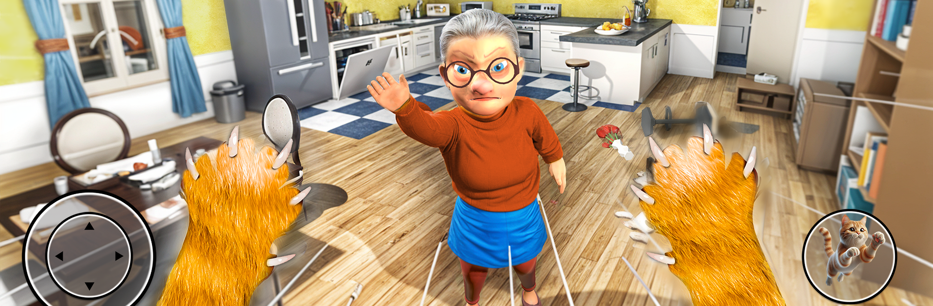 Kitty vs Granny - Cat Sim 3D