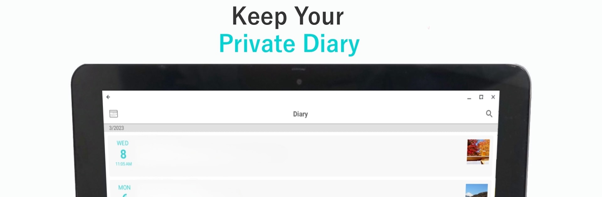 Simple Diary - journal w/ lock