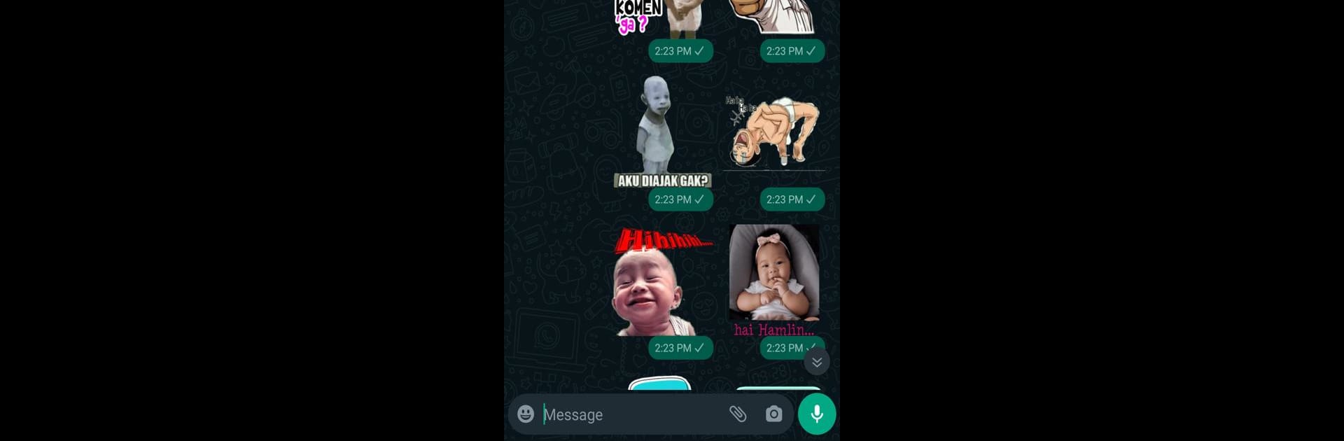 Kumpulan Stiker WA Lucu