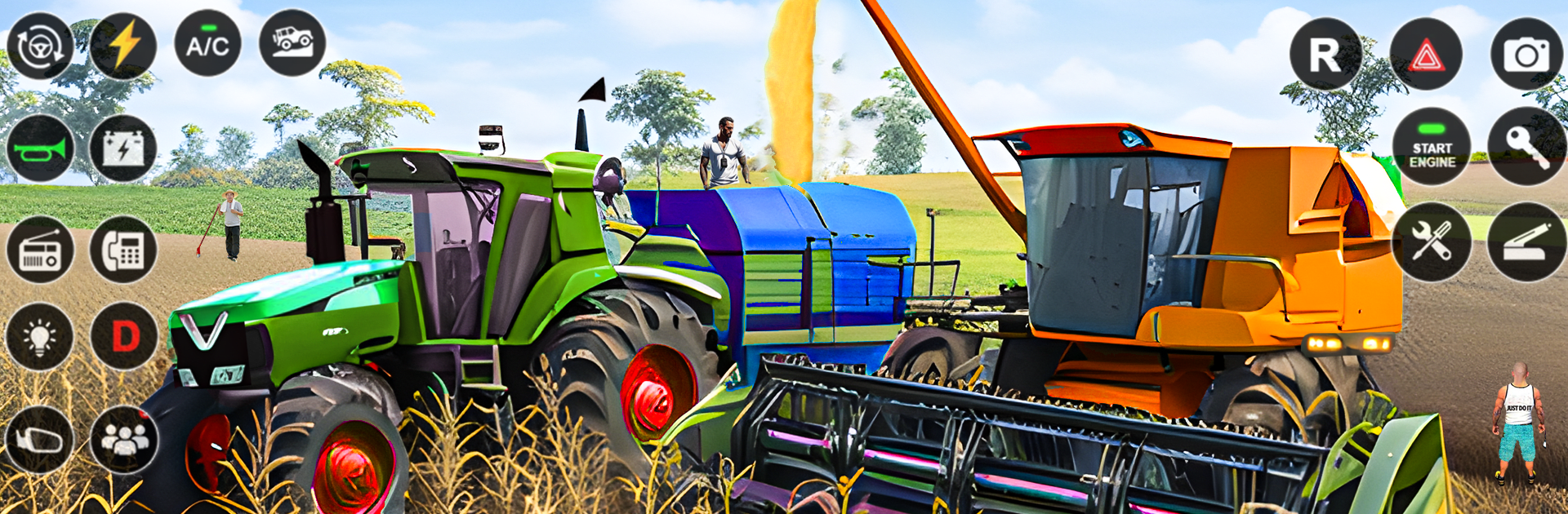 Real Tractor Driving Games 3D