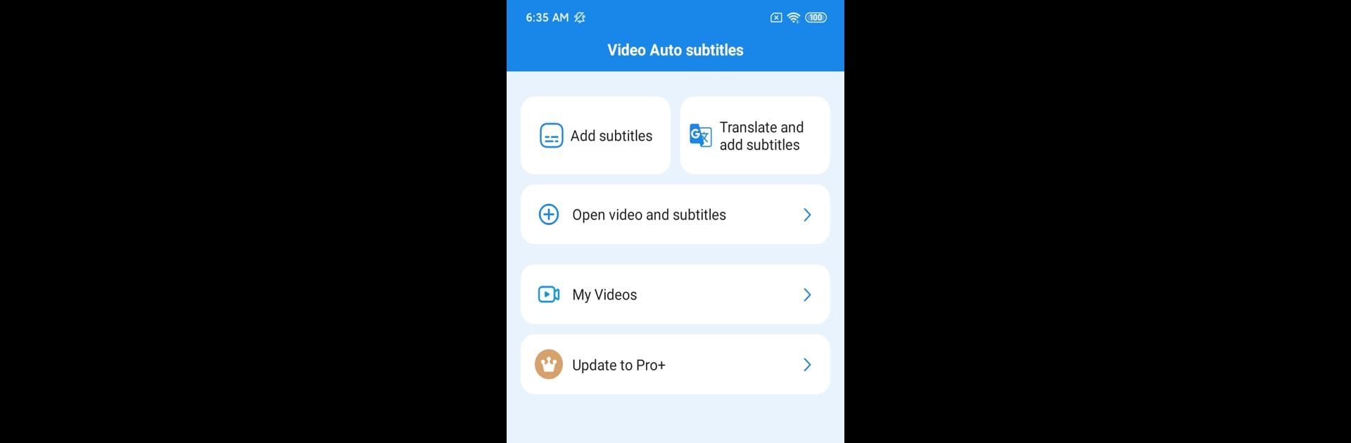 Subtítulos automático de vídeo