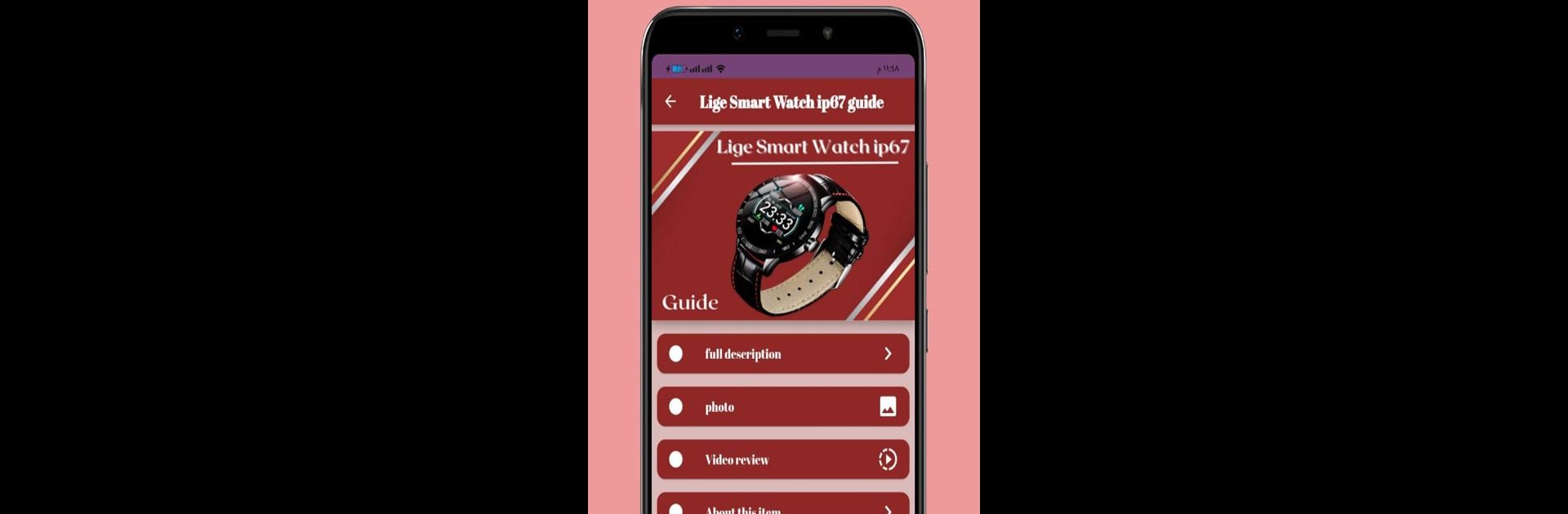 Lige Smart Watch ip67 guide