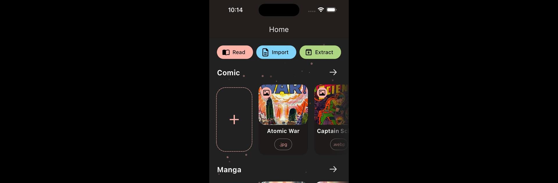 bloopworm - comic book reader