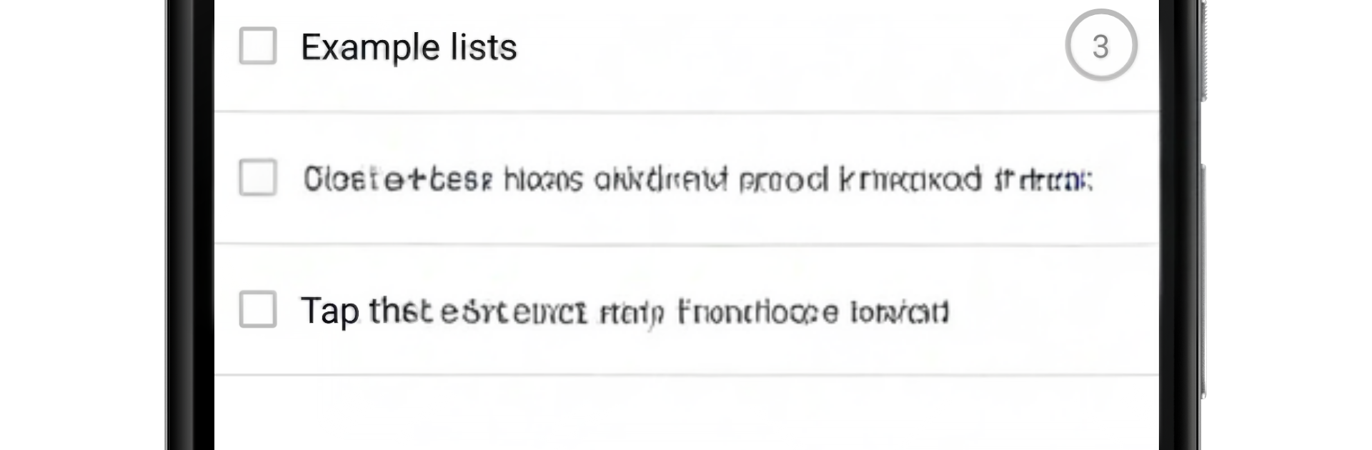 Listing it! - Checklist