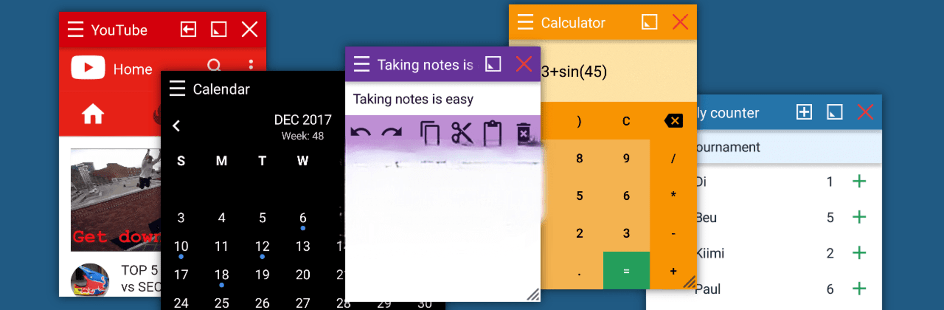 Floating Apps (multitasking)
