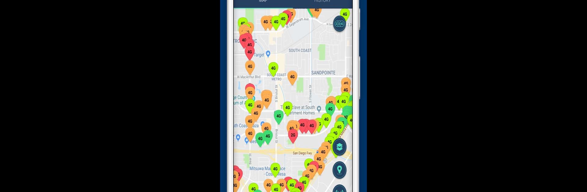 My Signal Tracker Coverage Map