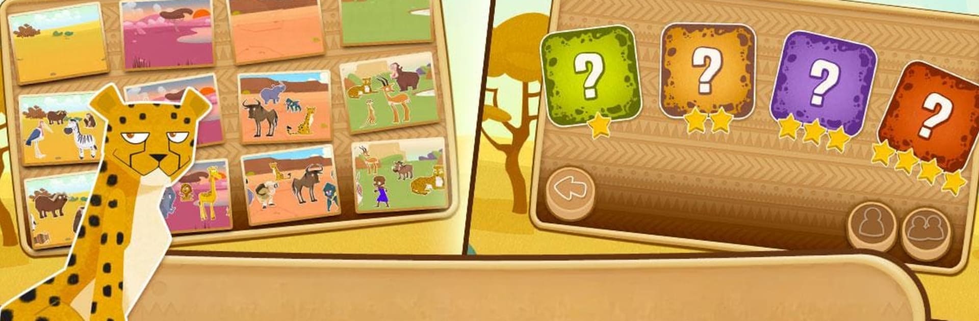 Africa Games for Kids - Animals Puzzles