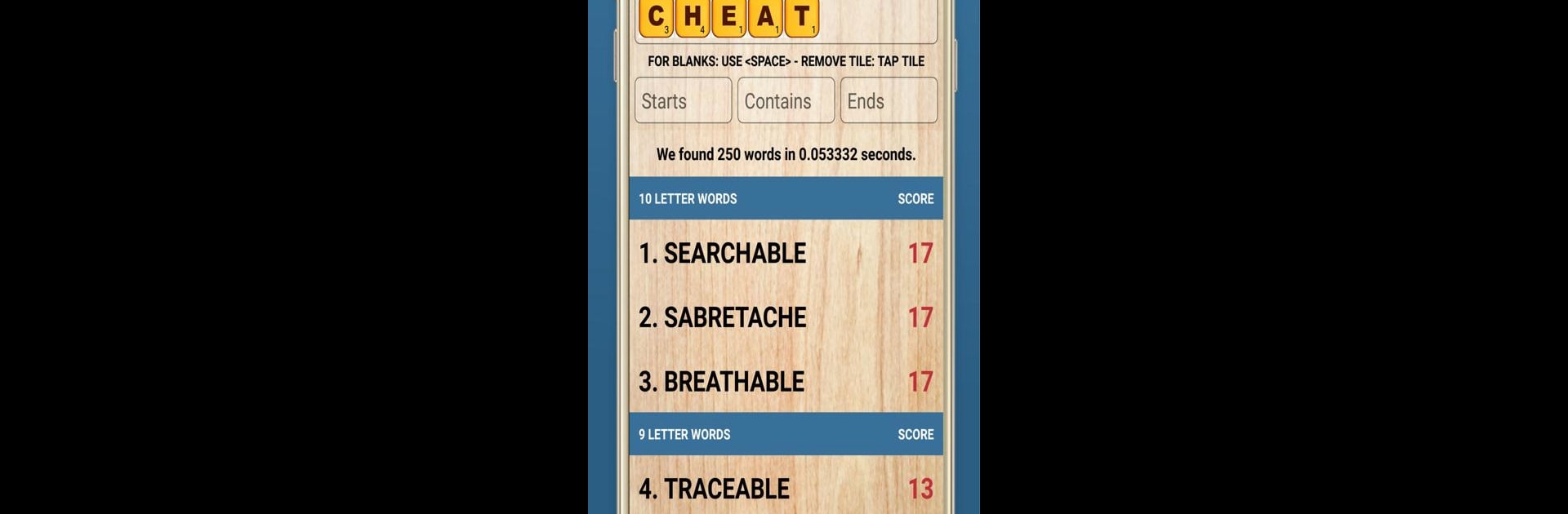 Scrabble & WWF Word Checker