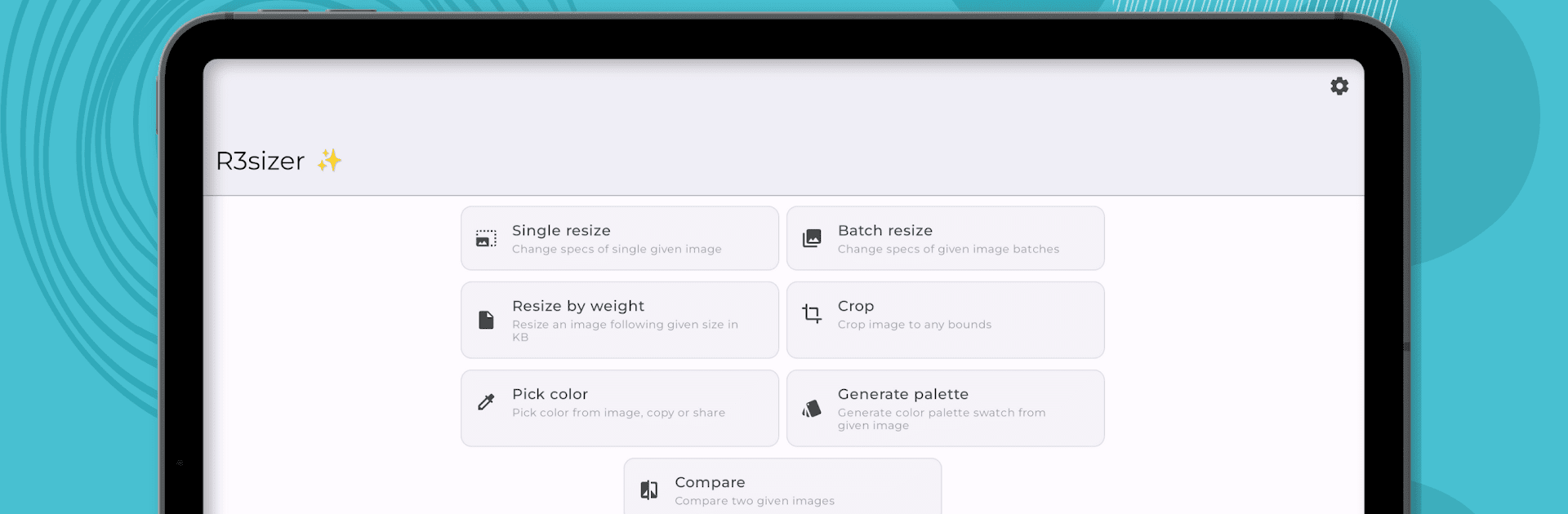 Reduce photo size – Downsize