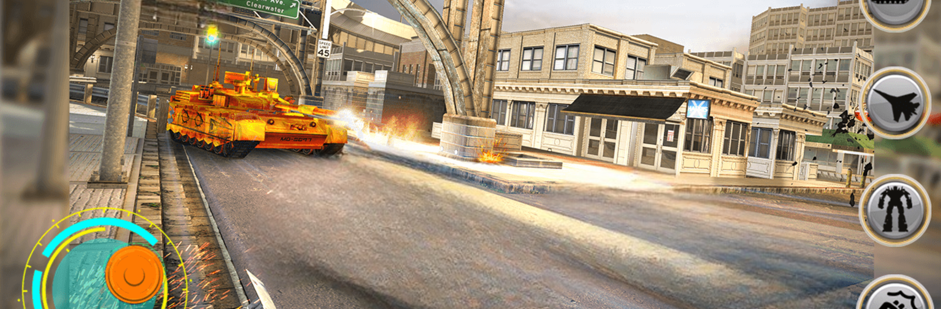 Tank Robot War Games - Air Robot Transform Battle