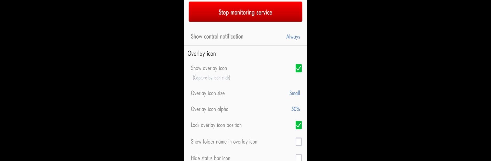 Screenshot touch