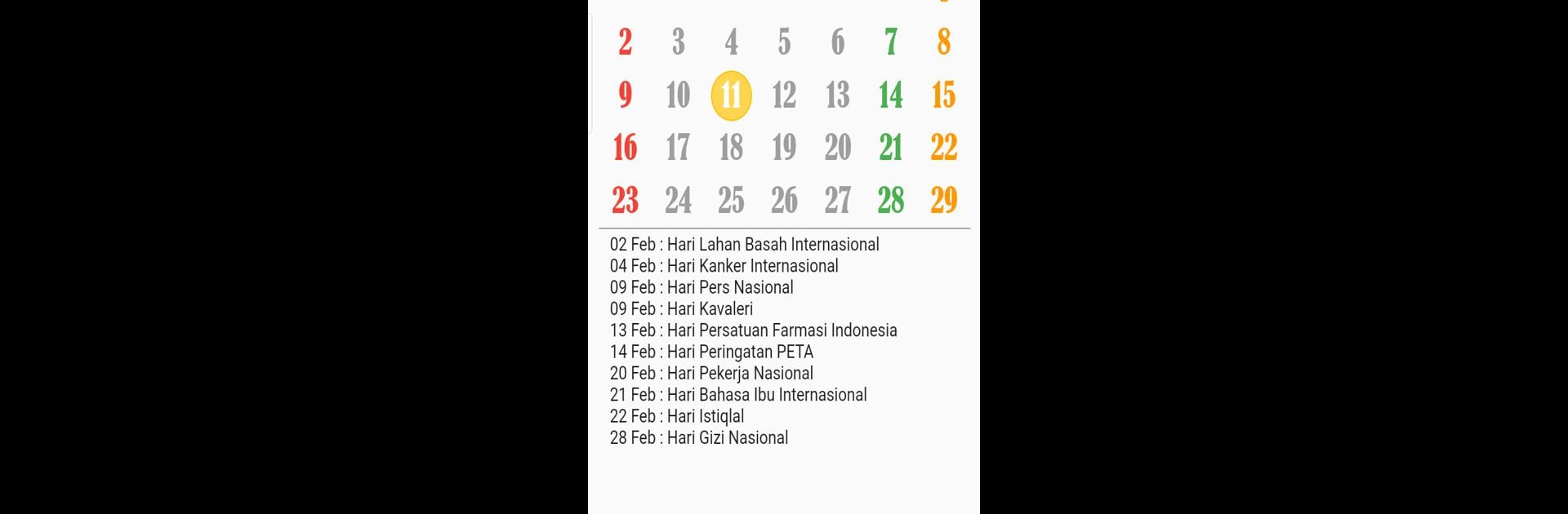 Kalender Indonesia Lengkap