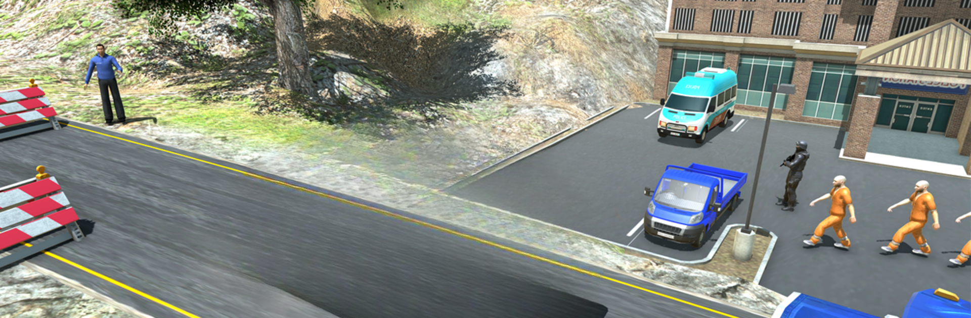Police Van Driving Simulator Free Game