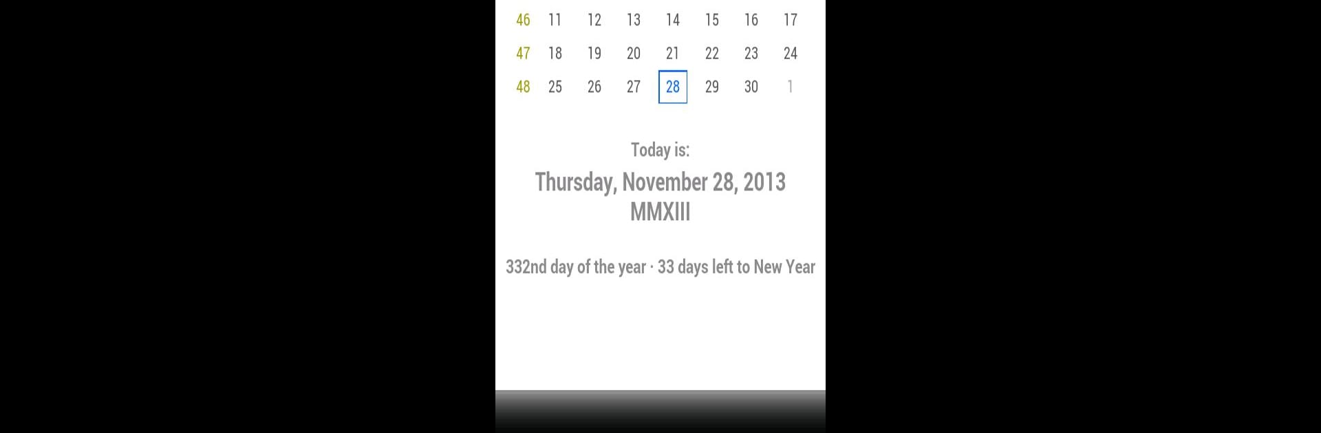 Today's Date