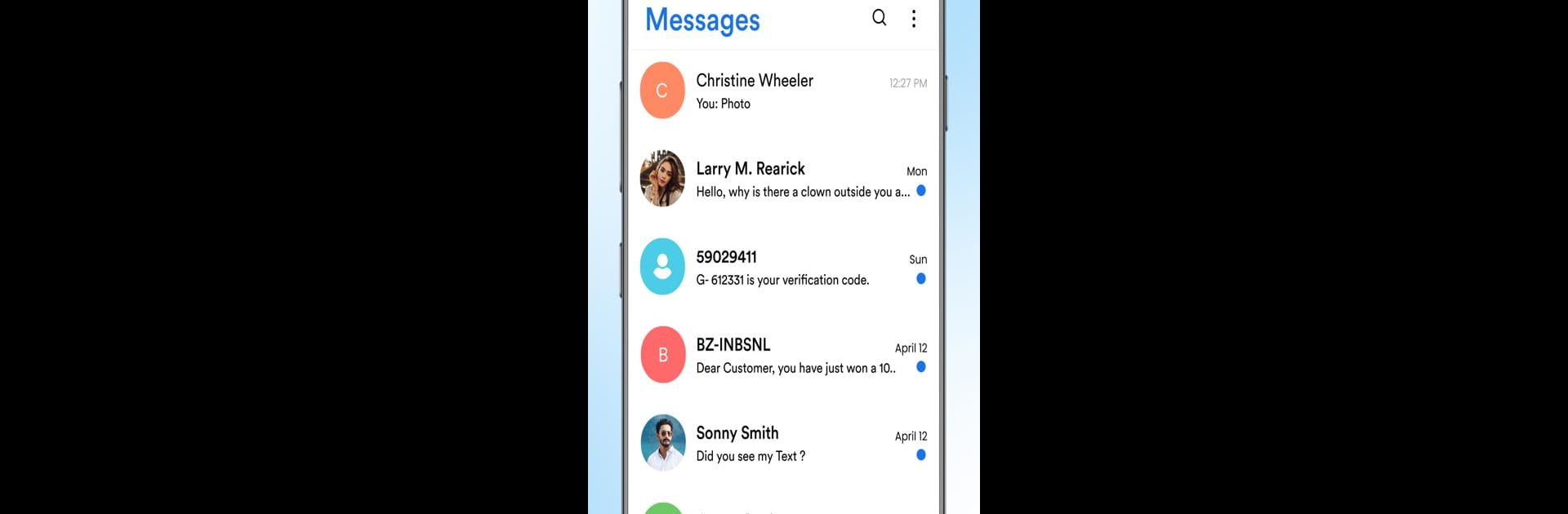 Massage app: Text Messaging