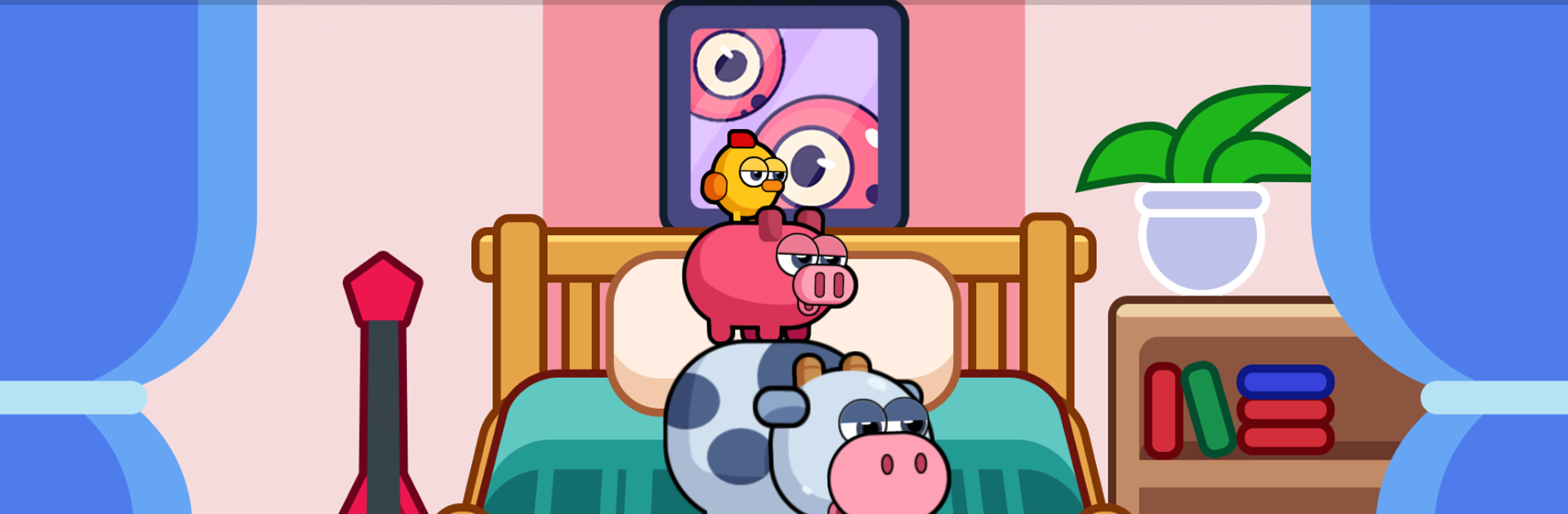 Farm Island - Cow Pig Chicken