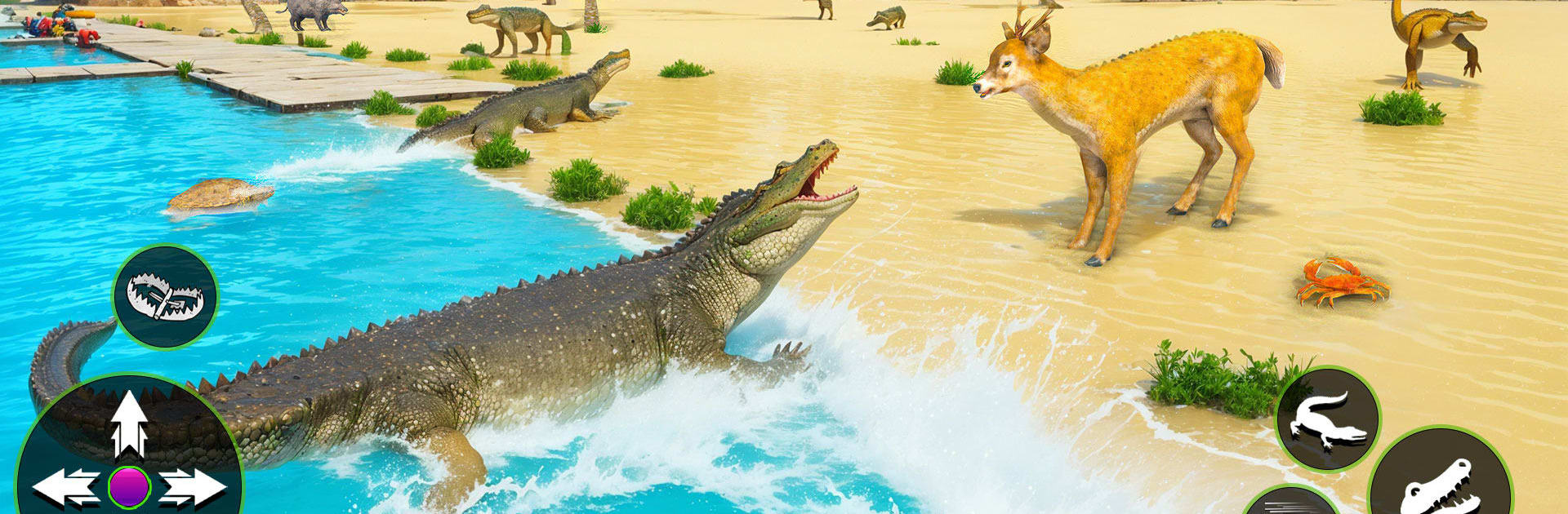 Angry Alligator Attack Sim 3D