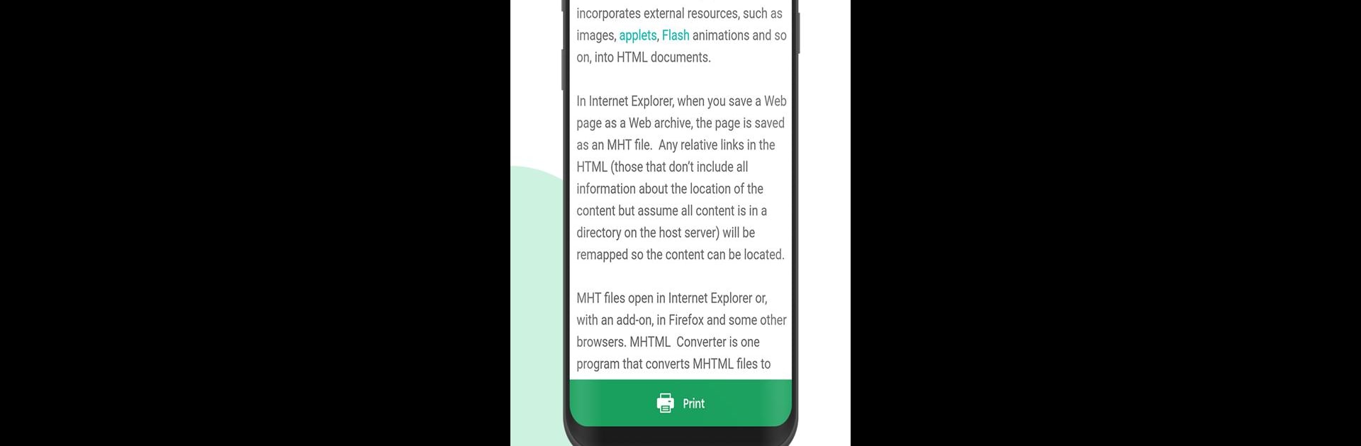 MHT/MHTML Viewer & PDF Converter