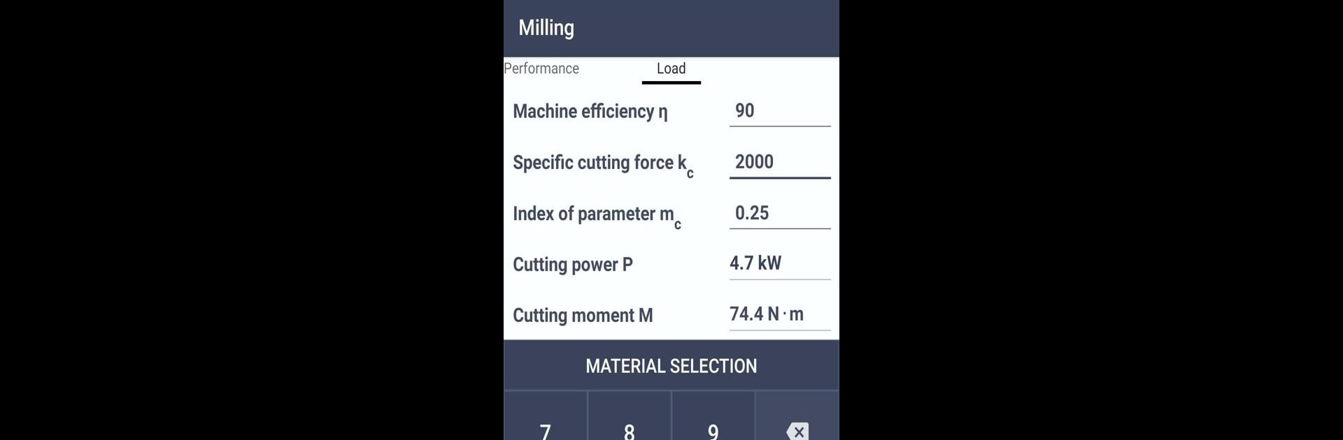 Cutting calculator