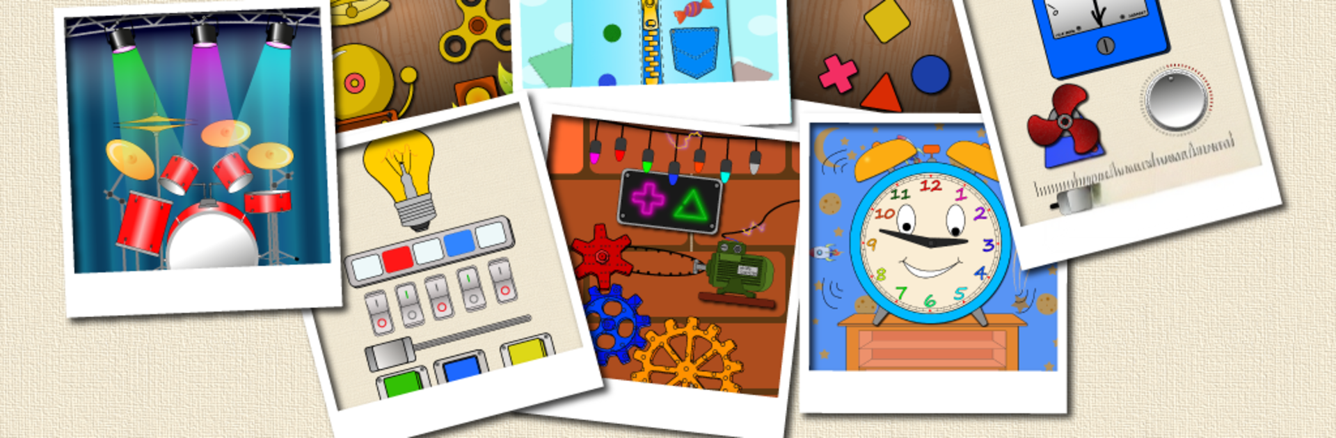 Busy board - educational games for children
