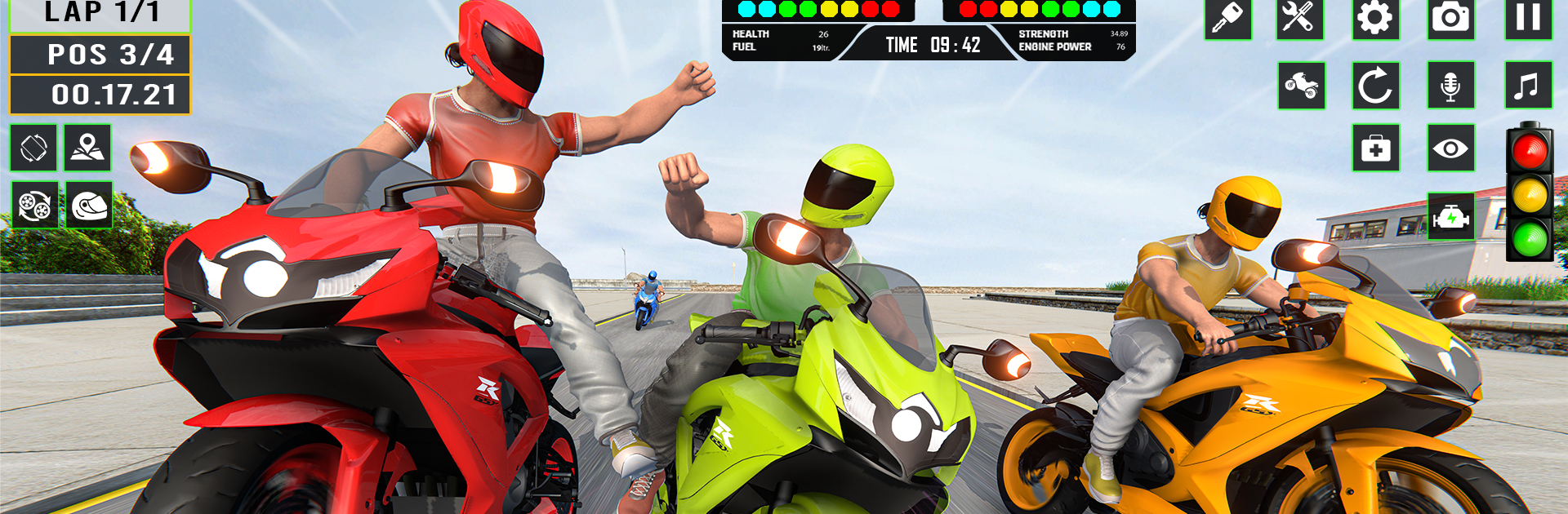 juego de bicicletas