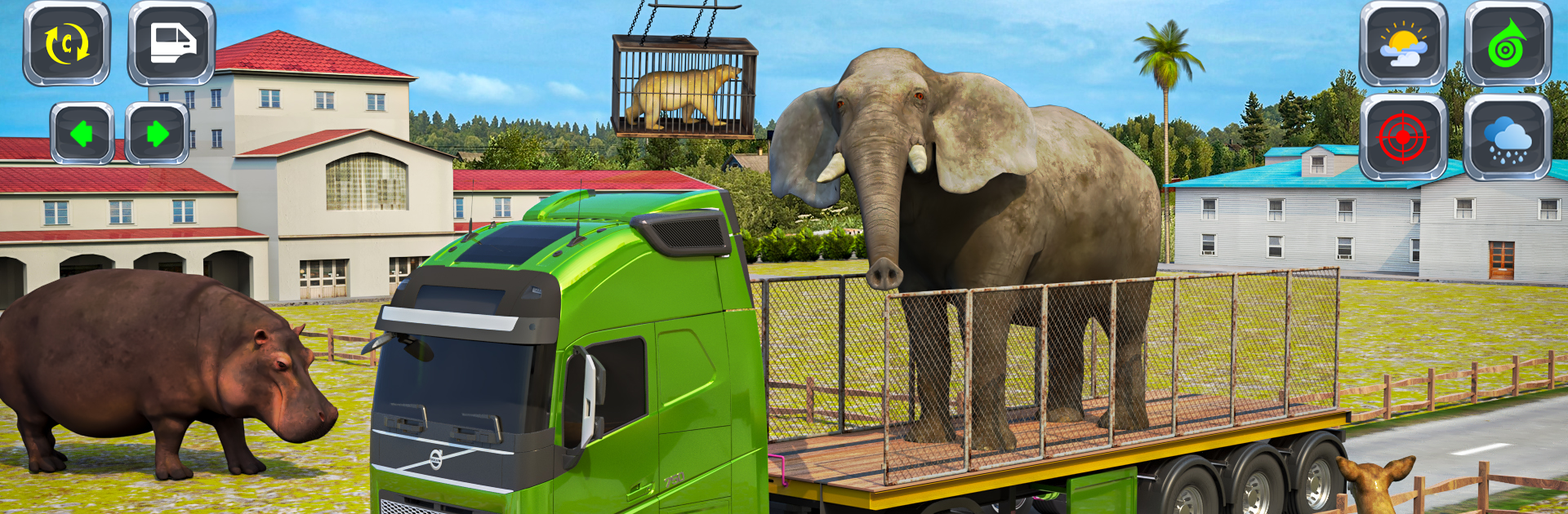 Real Animal Cargo Truck Game