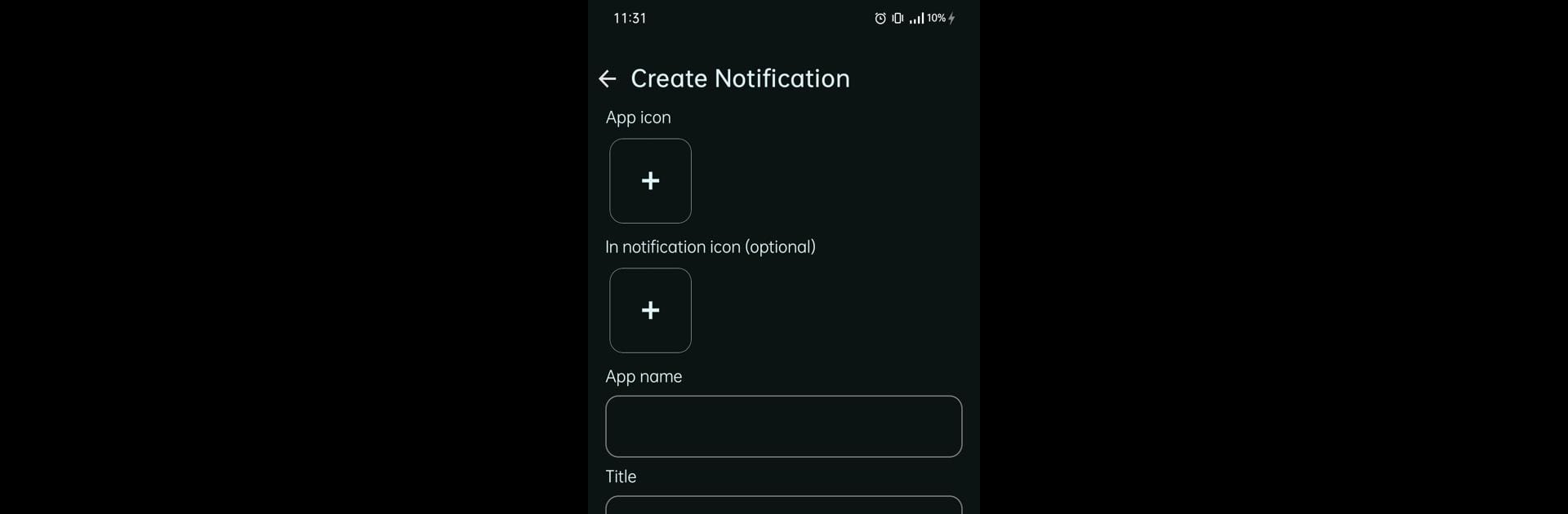 Fake Notification