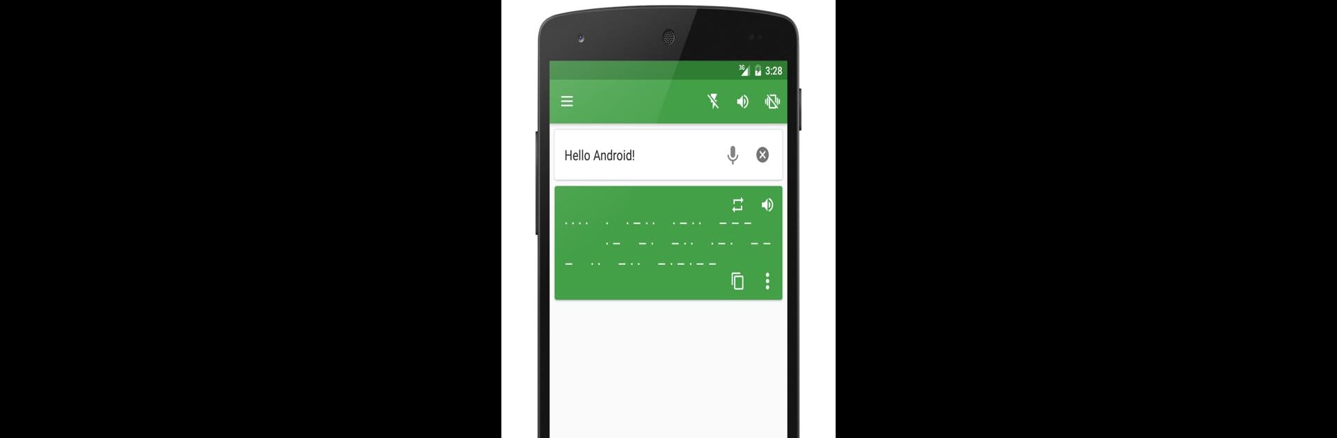 M³ Translator: Morse code