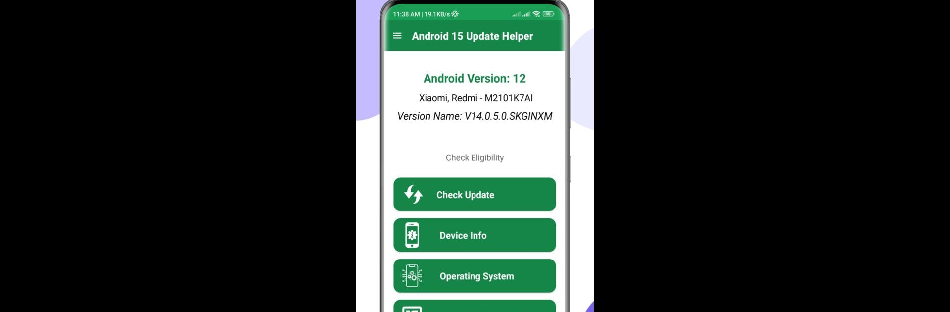 Android 15 Update Helper