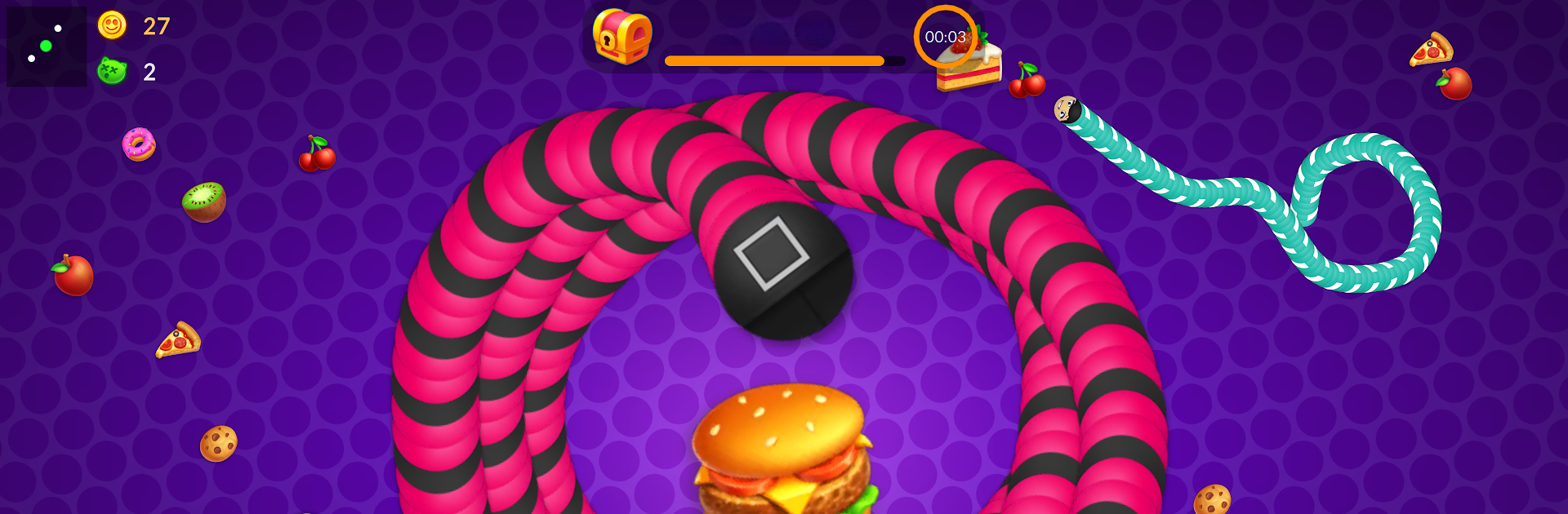 Snake vs Worms: Fun .io Zone