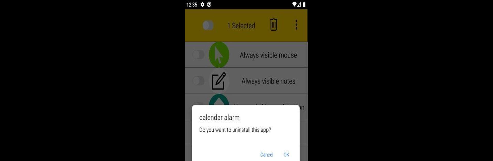 Uninstall and delete app