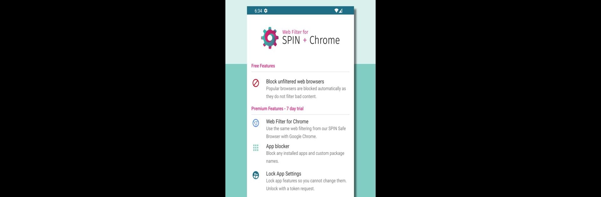 Web Filter for Chrome and SPIN