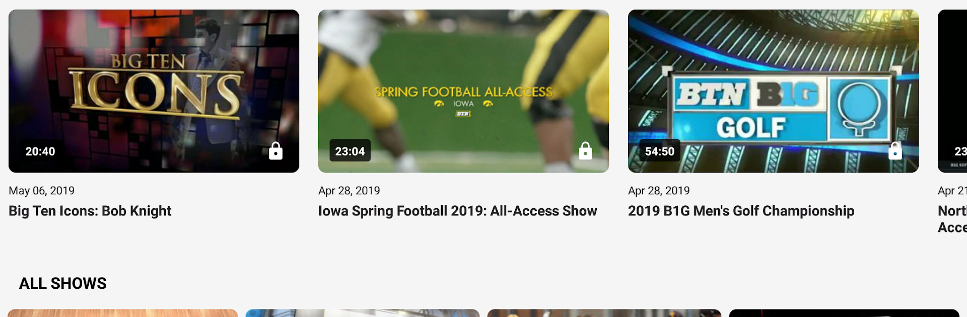 B1G+: Watch College Sports