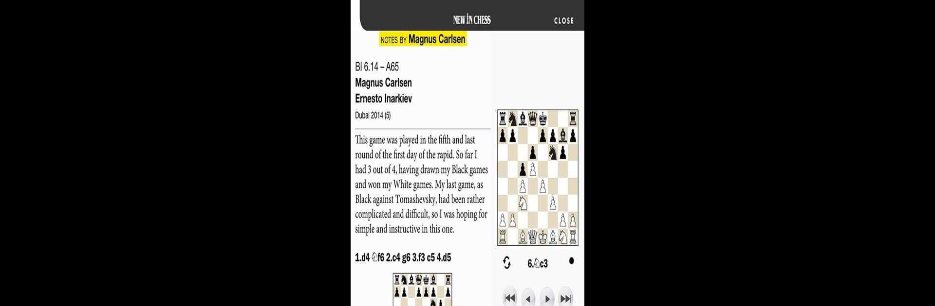 New In Chess