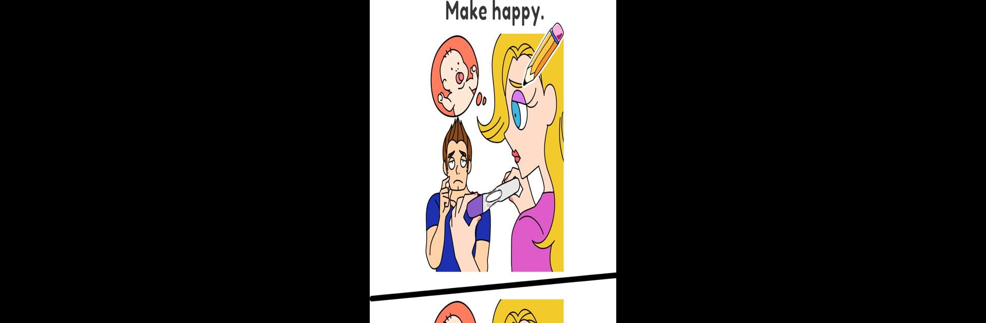 Draw Happy Baby : Puzzle Game