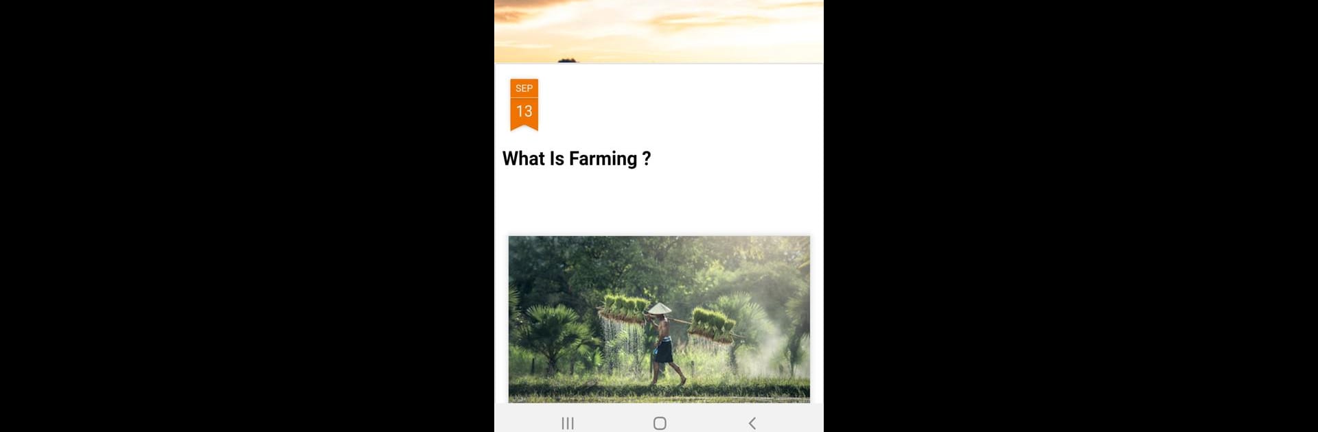 Farming