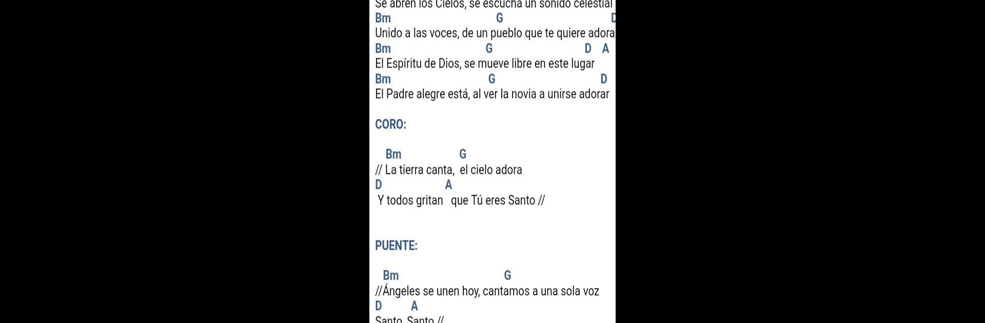 Notas y Acordes Cristianos