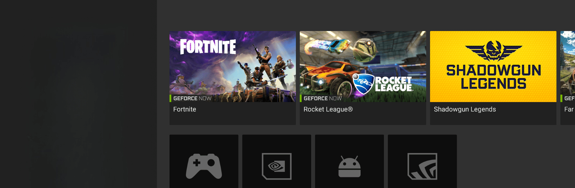 GeForce NOW for SHIELD TV