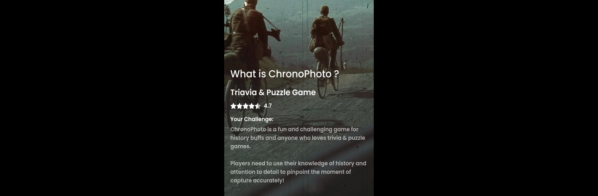 ChronoPhoto Trivia Puzzle Quiz