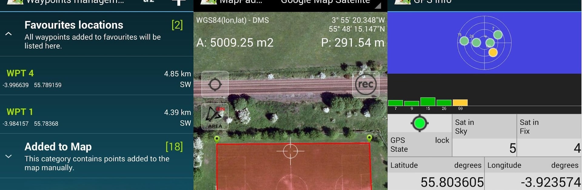 Map Pad GPS Land Surveys & Measurements