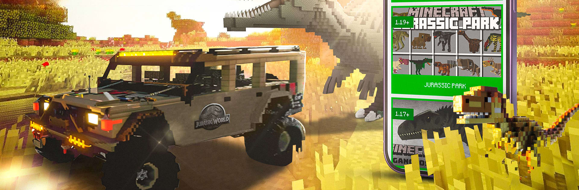 Dinosaurs Mod for Minecraft PE