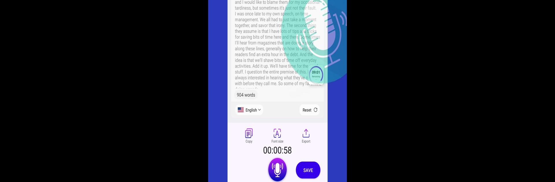 Speech To Text:live transcribe