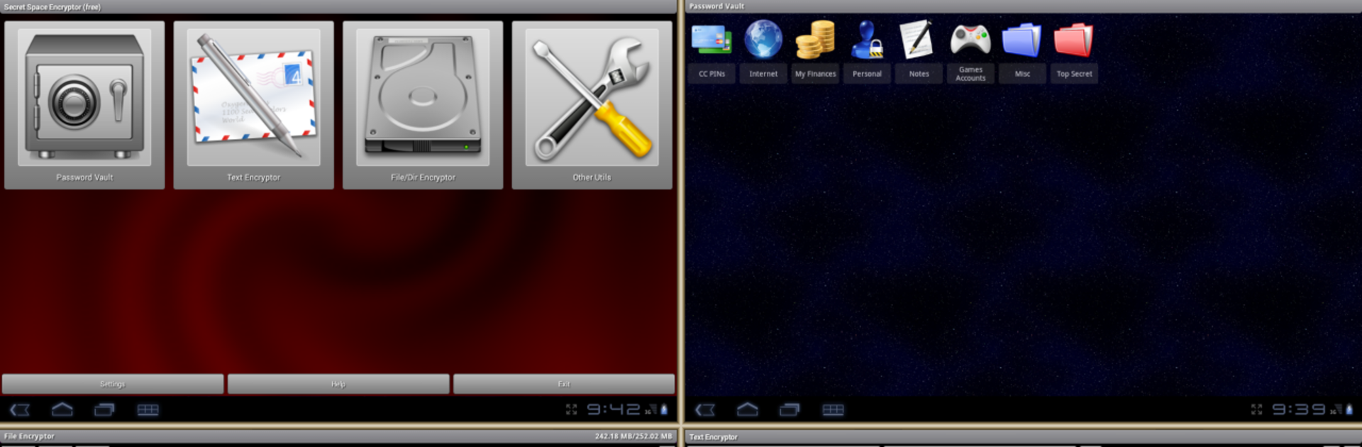 SSE - File & Text Encryption