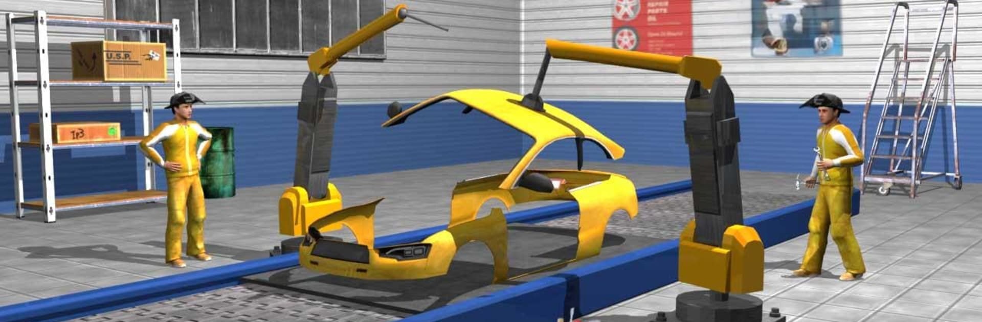 Car Maker Factory Mechanic Sport Car Builder Games
