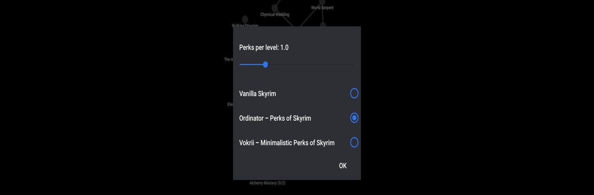 Skyrim Perk Calculator