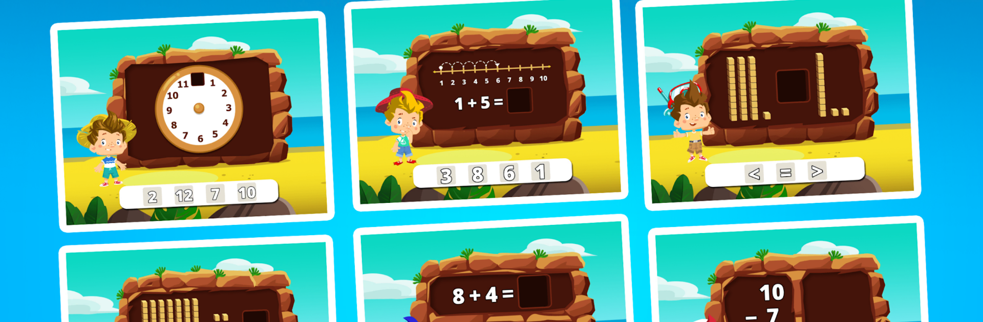 1st grade math learning games for kids