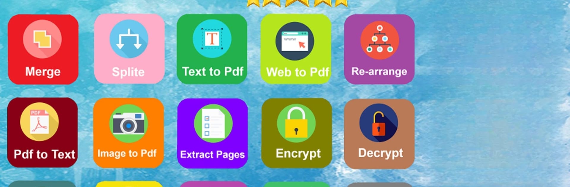 PDF Editor & Creator , Tool , Merge , Watermark